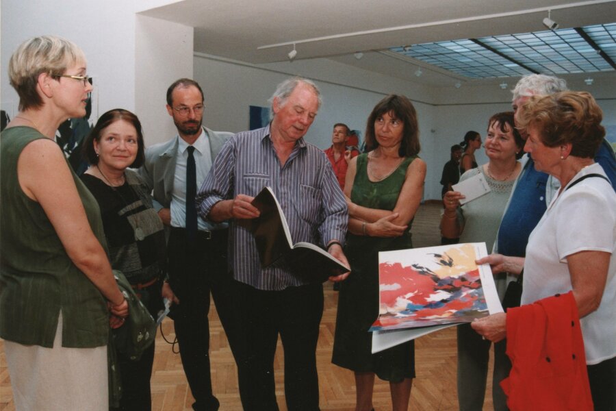 zleva Kateřina Tlachová, manželka Jeana Miotta, Radek Horáček, Jean Miotte, Jana Vránová